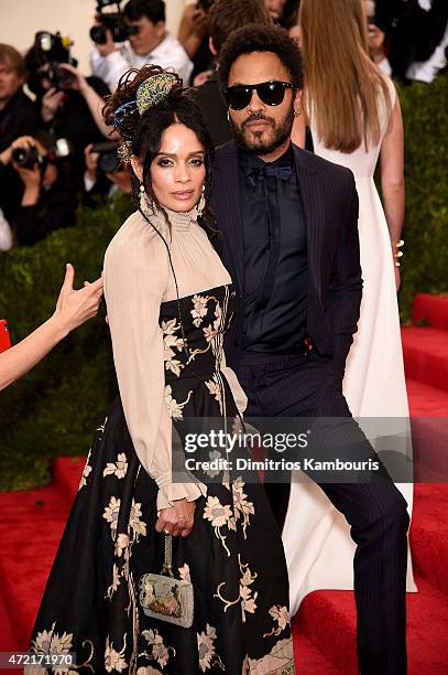 Lisa Bonet and Lenny Kravitz attend the "China: Through The Looking Glass" Costume Institute Benefit Gala at the Metropolitan Museum of Art on May 4,...