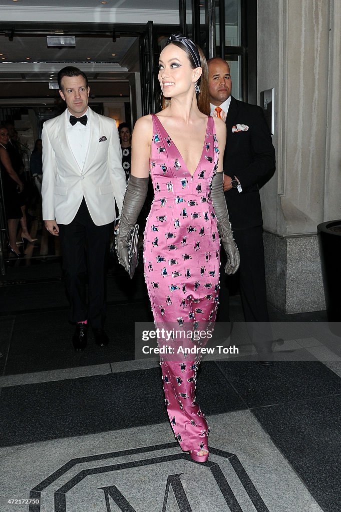 Met Gala 2015 Departures From The Mark Hotel - NYC