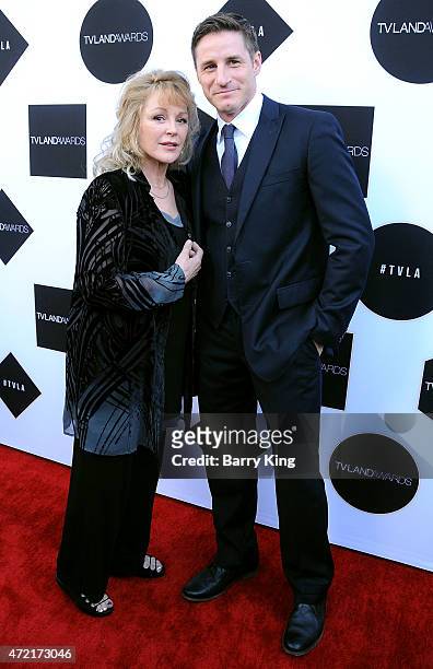 Actress Bonnie Bedelia and actor Sam Jaeger attend the 2015 TV LAND Awards at Saban Theatre on April 11, 2015 in Beverly Hills, California.