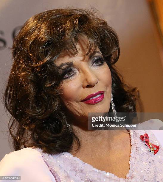 Dame Joan Collins, DBE, attends the Friars Club Salute To Joan Collins at The Friars Club on May 4, 2015 in New York City.