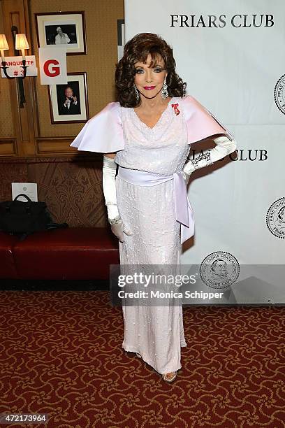 Dame Joan Collins, DBE, attends the Friars Club Salute To Joan Collins at The Friars Club on May 4, 2015 in New York City.