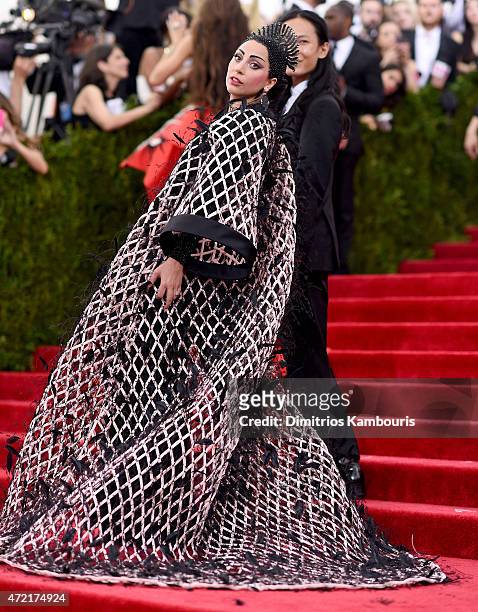 Lady Gaga attends the "China: Through The Looking Glass" Costume Institute Benefit Gala at the Metropolitan Museum of Art on May 4, 2015 in New York...