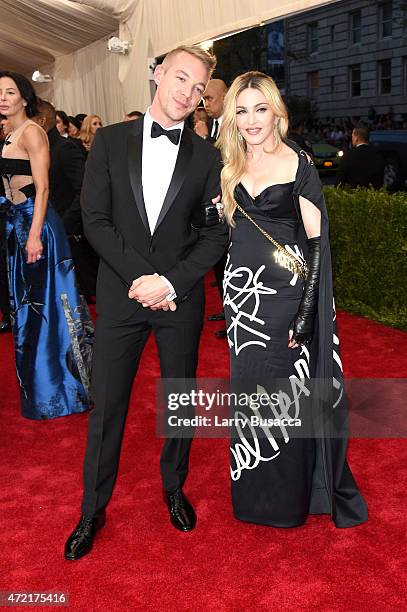 Diplo and Madonna attend the "China: Through The Looking Glass" Costume Institute Benefit Gala at the Metropolitan Museum of Art on May 4, 2015 in...