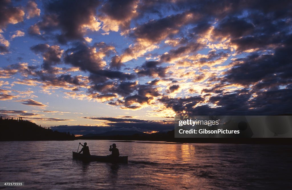 Midnight Paddle in the Yukon