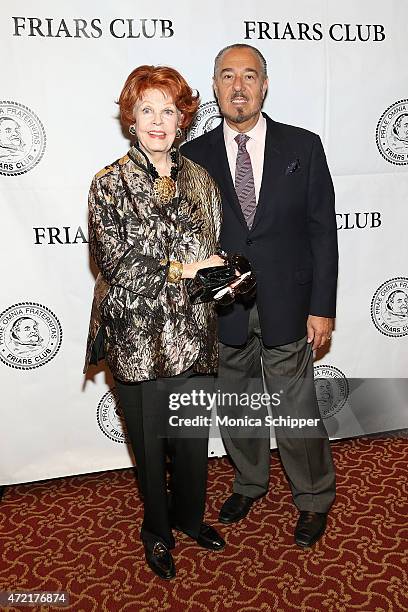 Actress Arlene Dahl and Marc Rosen attend the Friars Club Salute To Joan Collins at The Friars Club on May 4, 2015 in New York City.