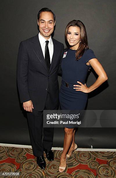 The Honorable Julian Castro and Eva Longoria, actress and co-founder, Latino Victory, attend the Latino Victory Foundation's Latino Talks event at...