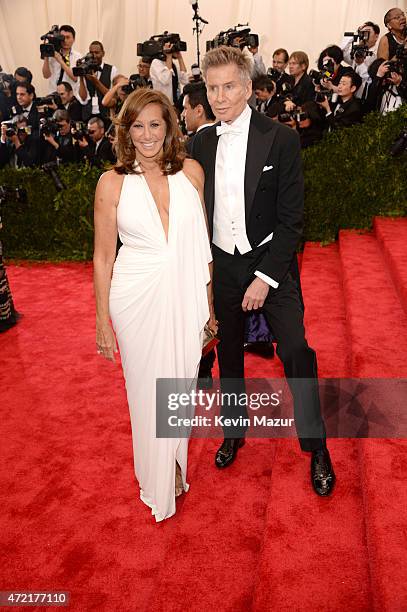 Donna Karan and Calvin Klein attend the "China: Through The Looking Glass" Costume Institute Benefit Gala at Metropolitan Museum of Art on May 4,...