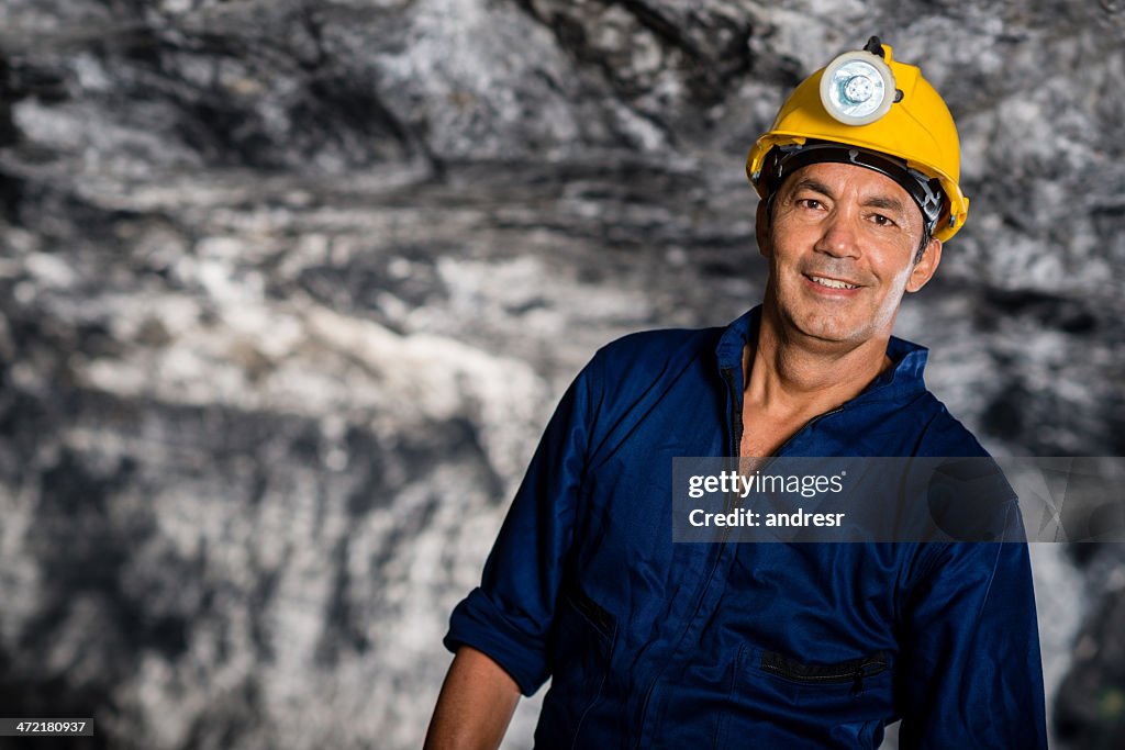 Man working in a mine