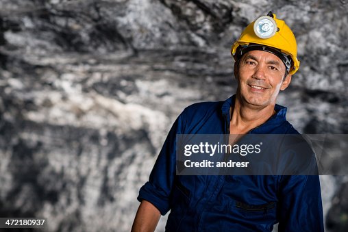 Man working in a mine Man working in a mine