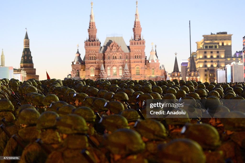 Victory Day parade rehearsal in Moscow's Red Square