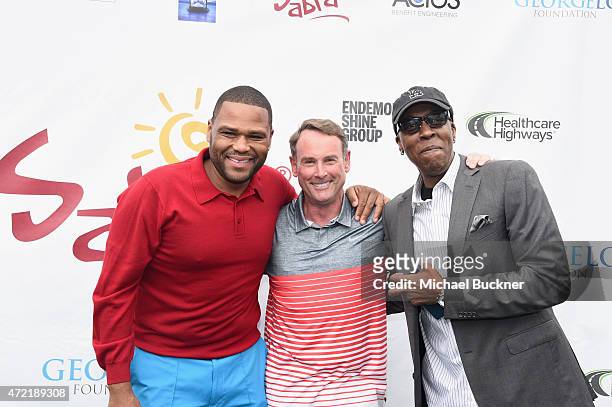 Actor Anthony Anderson, philanthropist Michael G. Wilson and comedian Arsenio Hall attended the 8th Annual George Lopez Celebrity Golf Classic...