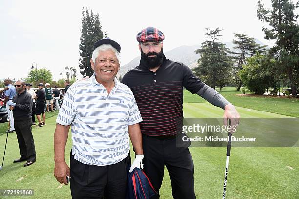 Golfer Lee Trevino and athlete Brian Wilson attended the 8th Annual George Lopez Celebrity Golf Classic presented by Sabra Salsa to benefit The...
