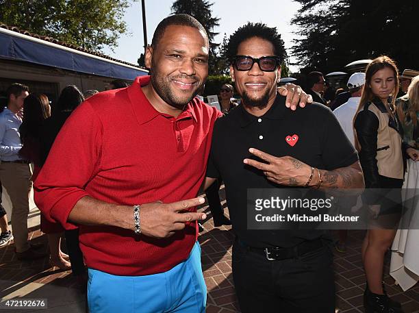 Actor Anthony Anderson and comedian D. L. Hughley attended the 8th Annual George Lopez Celebrity Golf Classic presented by Sabra Salsa to benefit The...