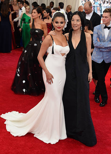 Selena Gomez and Vera Wang attend the "China: Through The Looking Glass" Costume Institute Benefit Gala at the Metropolitan Museum of Art on May 4,...