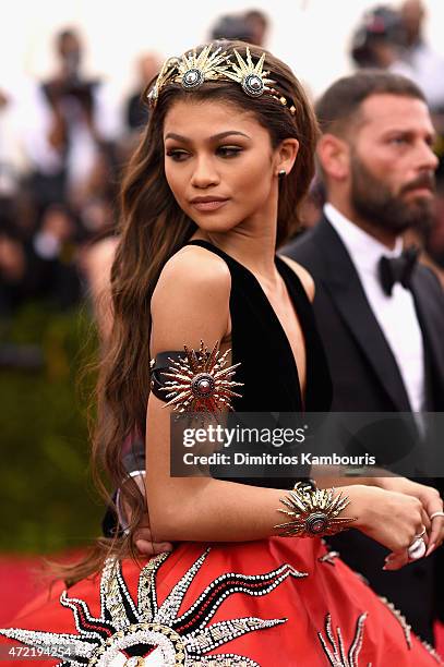 Zendaya attends the "China: Through The Looking Glass" Costume Institute Benefit Gala at the Metropolitan Museum of Art on May 4, 2015 in New York...