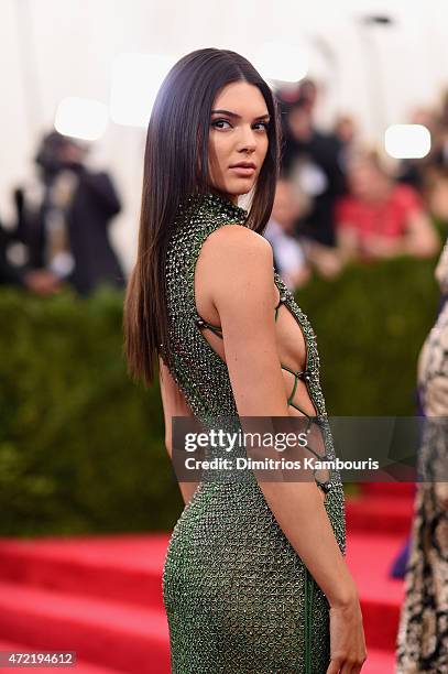 Kendall Jenner attends the "China: Through The Looking Glass" Costume Institute Benefit Gala at the Metropolitan Museum of Art on May 4, 2015 in New...