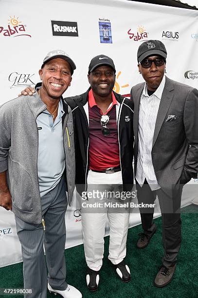 Singers Jeffrey Osbourne, Johnny Gill and comedian Arsenio Hall attended the 8th Annual George Lopez Celebrity Golf Classic presented by Sabra Salsa...