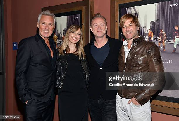 Musician Martin Kemp, director George Hencken and musicians Gary Kemp and Steve Norman attend the premiere of "Soul Boys Of The Western World:...