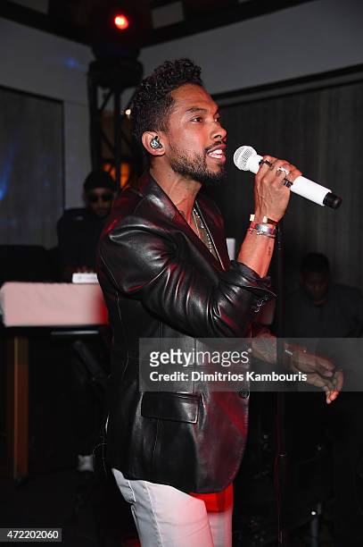 Miguel performs at Michael Kors and iTunes After Party at The Mark Hotel on May 4, 2015 in New York City.