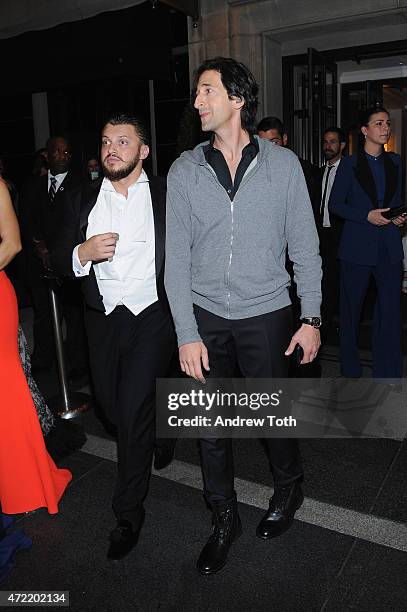 Adrien Brody attends Michael Kors and iTunes After Party at The Mark Hotel on May 4, 2015 in New York City.