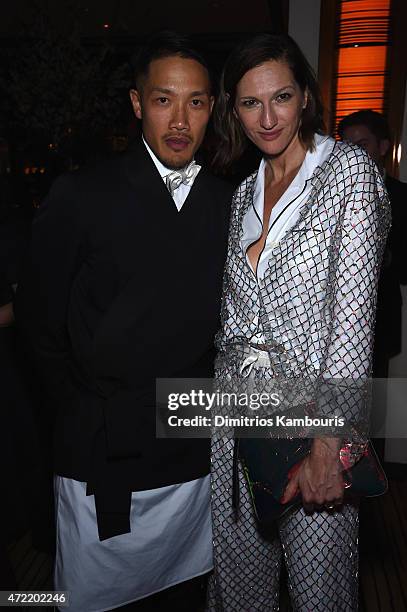 Dao-Yi Chow and Jenna Lyons attend Michael Kors and iTunes After Party at The Mark Hotel on May 4, 2015 in New York City.