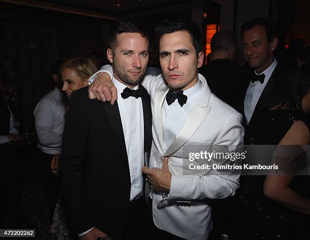 Jack McCollough and Lazaro Hernandez attend Michael Kors and iTunes After Party at The Mark Hotel on May 4, 2015 in New York City.