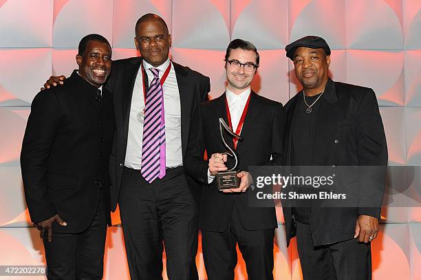 Trevor Gale, Jon Platt, James Napier and Chuck D attend 2015 SESAC Pop Music Awards at New York Public Library on May 4, 2015 in New York City.