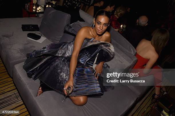 Solange Knowles attends Michael Kors and iTunes After Party at The Mark Hotel on May 4, 2015 in New York City.