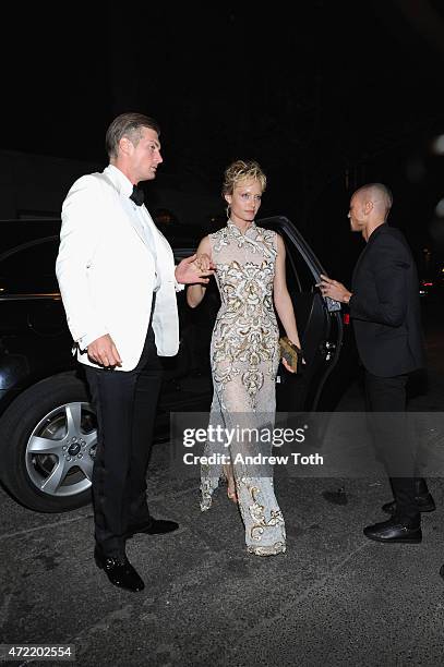 Amber Valletta attends Michael Kors and iTunes After Party at The Mark Hotel on May 4, 2015 in New York City.