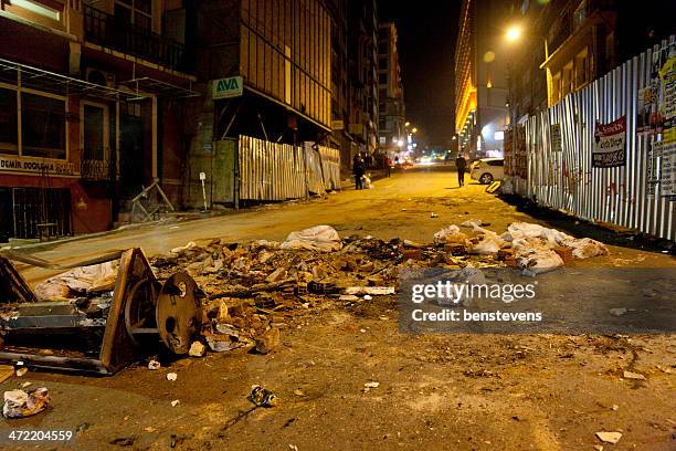 aftermath of taksim square riots - west asia stock pictures, royalty-free photos & images