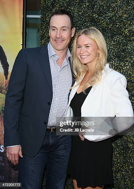 Actor Chris Klein and Laina Rose Thyfault attend the premiere of Roadside Attractions' & Godspeed Pictures' 'Where Hope Grows' at ArcLight Cinemas on...