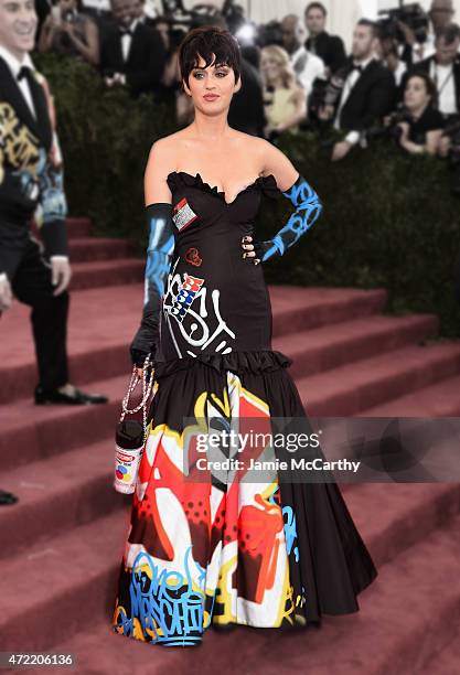 Katy Perry attends the "China: Through The Looking Glass" Costume Institute Benefit Gala at the Metropolitan Museum of Art on May 4, 2015 in New York...