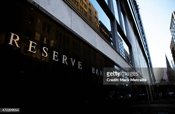 The Reserve Bank of Australia headquarters are seen on May 5, 2015 in Sydney, Australia. Forecasters are predicting the Reserve Bank of Australia...