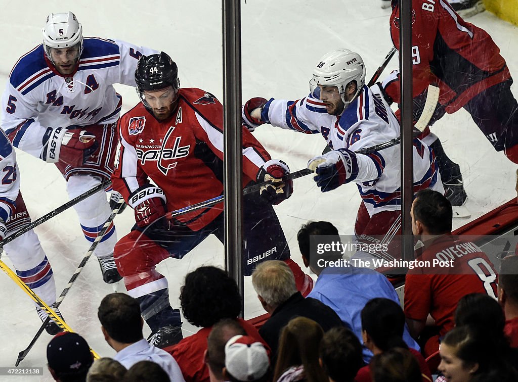 NHL Game Three of the Stanley Cup Eastern Conference semifinals Washington Capitals vs New York Rangers