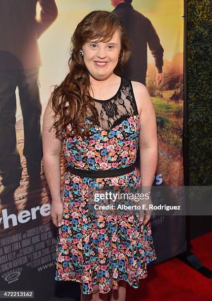 Actress Jamie Brewer attends the premiere of Roadside Attractions' & Godspeed Pictures' "Where Hope Grows" at The ArcLight Cinemas on May 4, 2015 in...