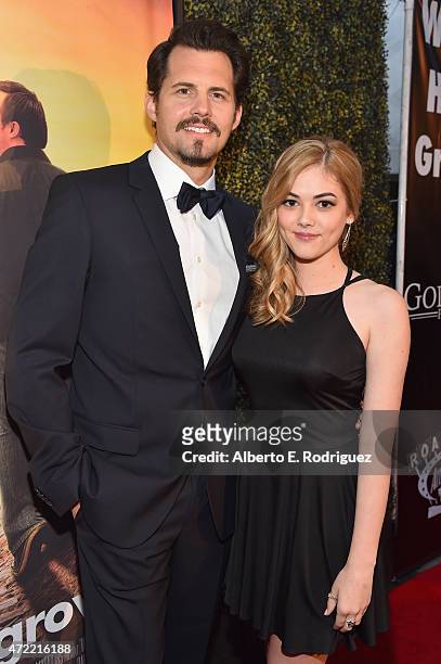 Actors Kristoffer Polaha and McKaley Miller attend the premiere of Roadside Attractions' & Godspeed Pictures' "Where Hope Grows" at The ArcLight...