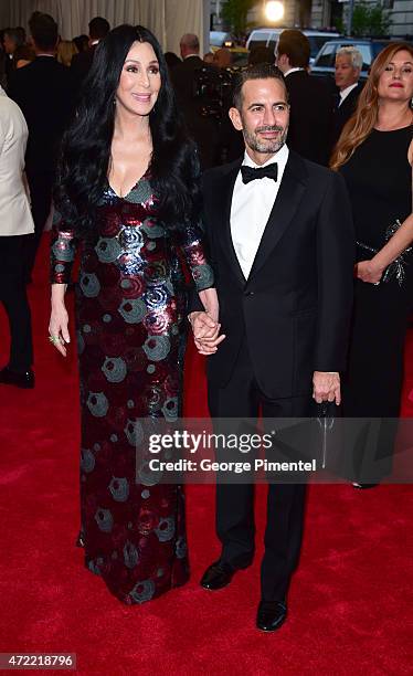 Cher and Marc Jacobs attend the 'China: Through The Looking Glass' Costume Institute Benefit Gala at Metropolitan Museum of Art on May 4, 2015 in New...