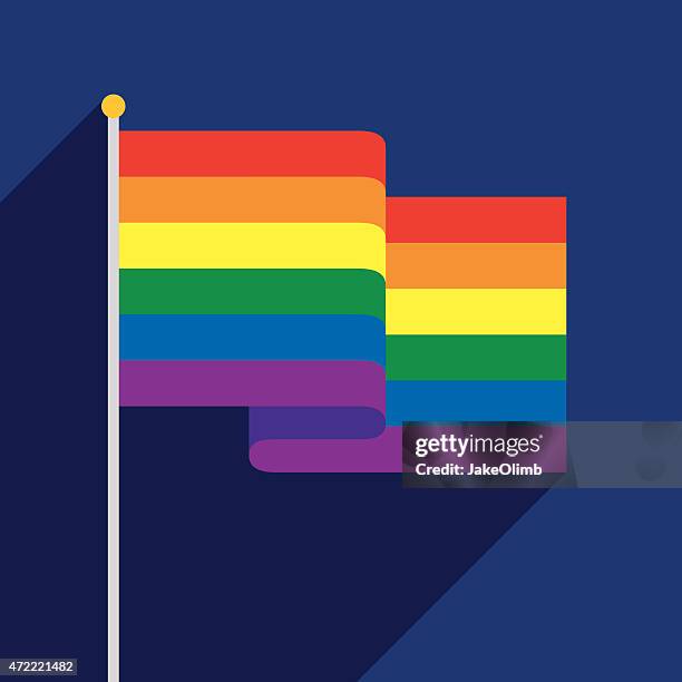 illustrazioni stock, clip art, cartoni animati e icone di tendenza di bandiera arcobaleno - segno di pace