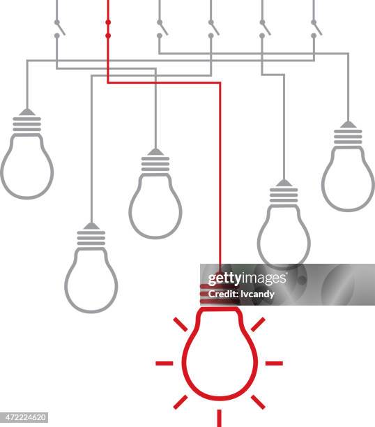 creative and difference idea - cable management stock illustrations