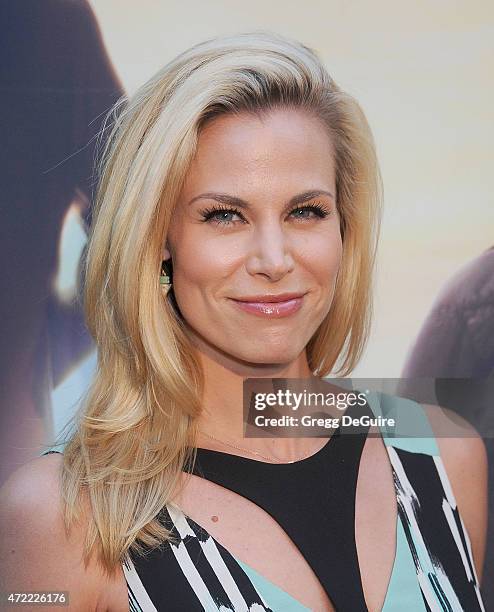 Actress Brooke Burns arrives at the Los Angeles premiere of "Where Hope Grows" at ArcLight Cinemas on May 4, 2015 in Hollywood, California.