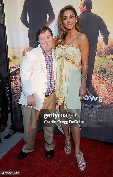 Actor David DeSanctis and recording artist Nicole Scherzinger arrive at the Los Angeles premiere of "Where Hope Grows" at ArcLight Cinemas on May 4,...