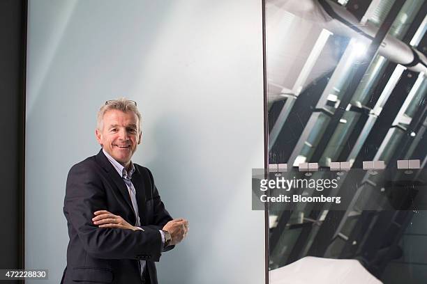 Michael O'Leary, chief executive officer of Ryanair Holdings Plc, poses for a photograph following a Bloomberg Television interview in London, U.K.,...