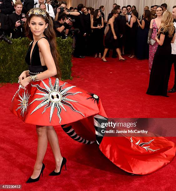 Zendaya attends the "China: Through The Looking Glass" Costume Institute Benefit Gala at the Metropolitan Museum of Art on May 4, 2015 in New York...