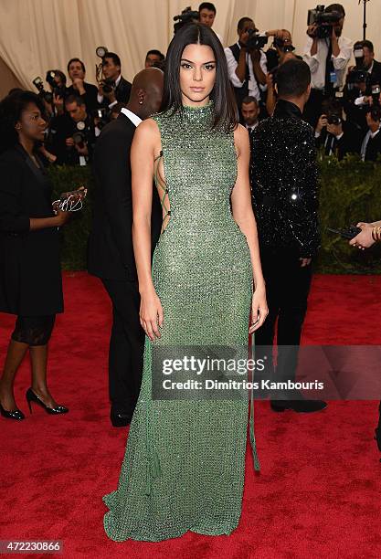 Kendall Jenner attends the "China: Through The Looking Glass" Costume Institute Benefit Gala at the Metropolitan Museum of Art on May 4, 2015 in New...