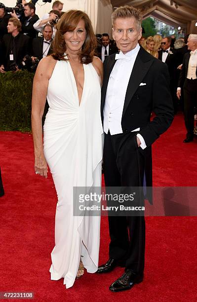 Donna Karan and Calvin Klein attend the "China: Through The Looking Glass" Costume Institute Benefit Gala at the Metropolitan Museum of Art on May 4,...