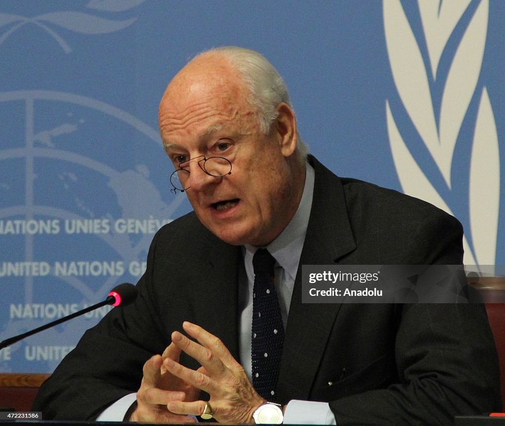 UN Syria envoy Staffan de Mistura...