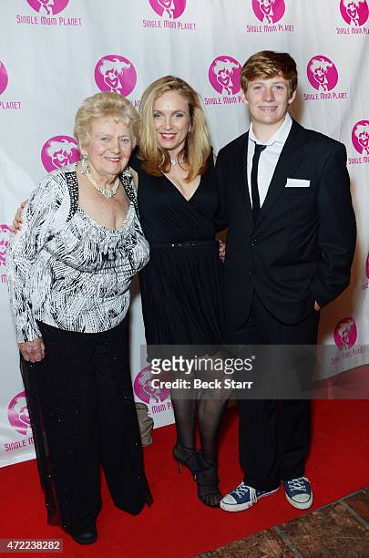 Lisa Langlois, Emerson Langlois-Ulrich and Margaret Langlois arrive at Single Mom Planet 2015 Mom Awards Dinner at Maggiano's at The Grove on May 4,...