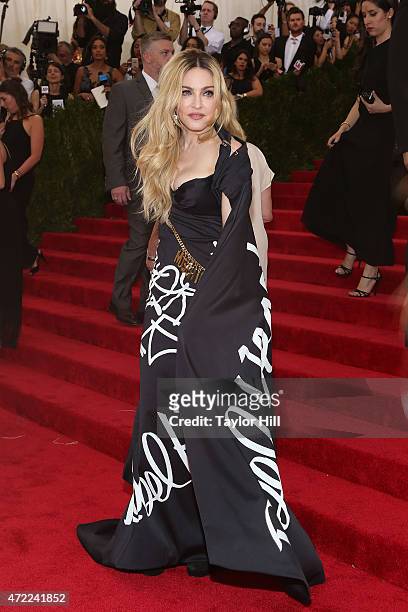 Madonna attends "China: Through the Looking Glass", the 2015 Costume Institute Gala, at Metropolitan Museum of Art on May 4, 2015 in New York City.