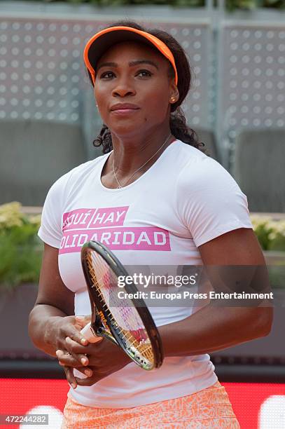 Serena Williams during a charity event held on the ocassion of the Mutua Madrid Open tennis tournament on May 1, 2015 in Madrid, Spain.