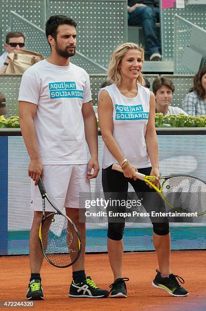 Elsa Pataky and Jesus Castro during a charity event held on the ocassion of the Mutua Madrid Open tennis tournament on May 1, 2015 in Madrid, Spain.